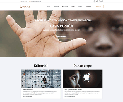 Nueva página Web de SERCADE